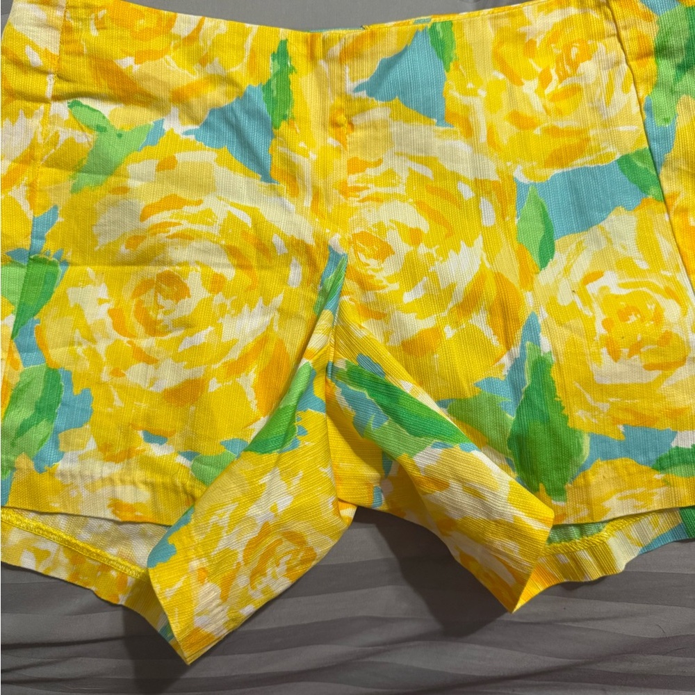 Lilly Pulitzer NWT size 0 holy grail htf sun glow yellow shorts